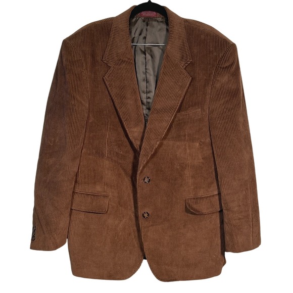 Cordovan & Grey Ltd Other - Cordovan & Grey Ltd Mens Brown Corduroy Blazer Jacket 2 Button Sport Coat